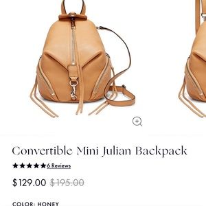 Rebecca minkoff mini backpack